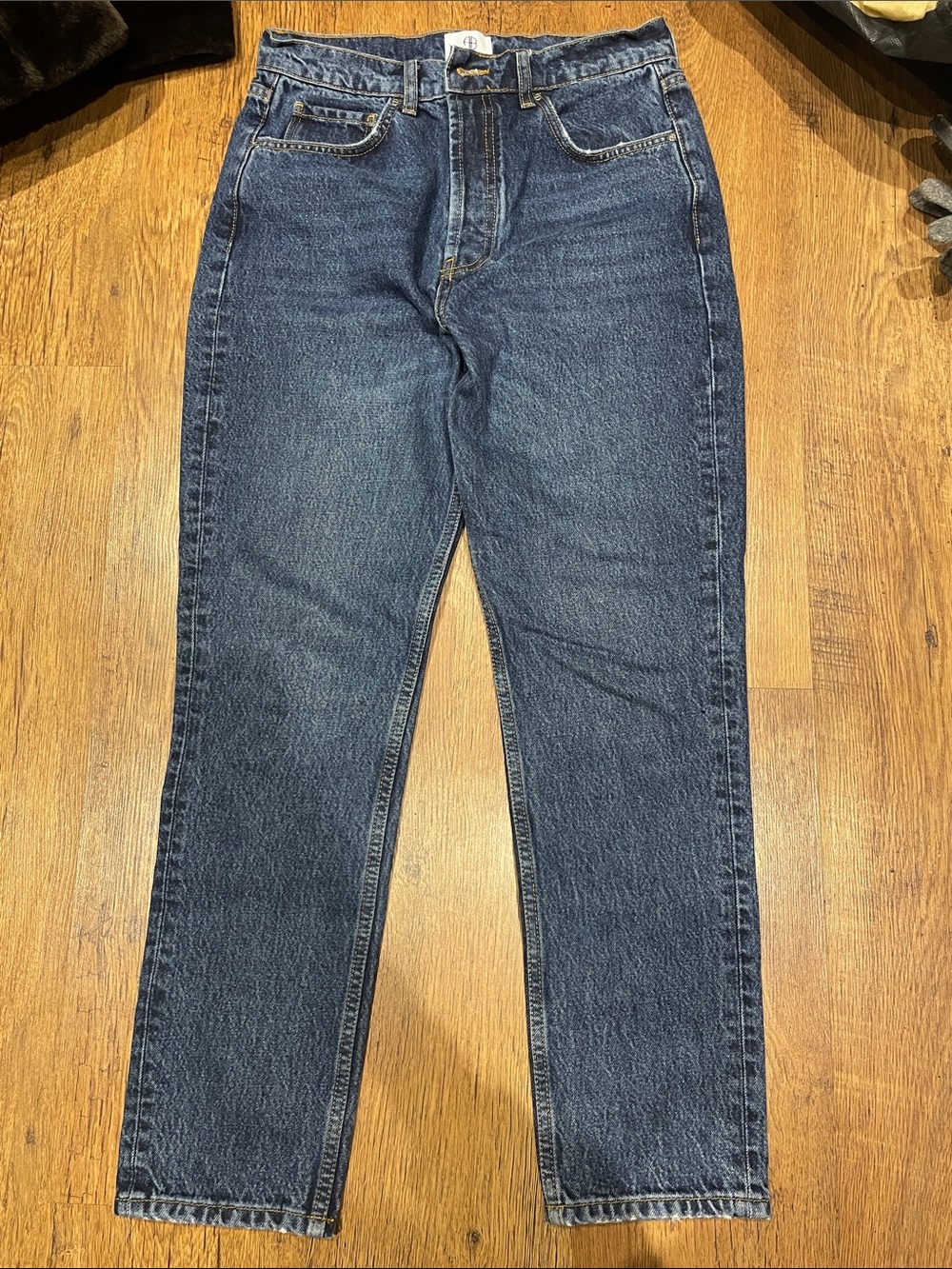 Anine Bing Straight Dark Blue Jeans